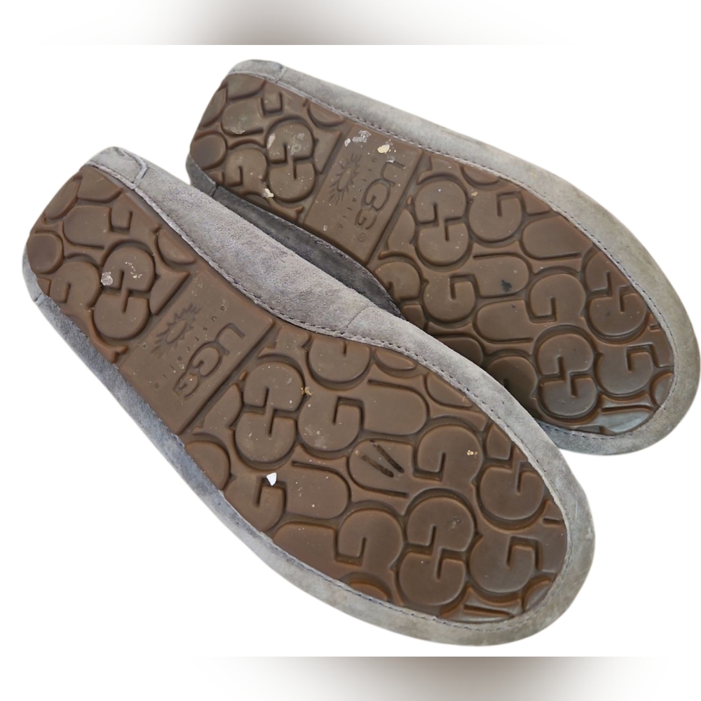 UGG Blue Moccasins with Cream Lining - Picture 10 of 10